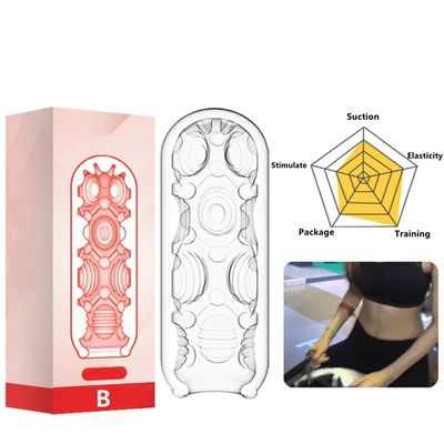Masturbation for Men Penis Pleasent Aircraft Cup Device Soft Transparent Pocket Vaginal Sleeve Training 18 Adult Erotic Sex Toys_img_8