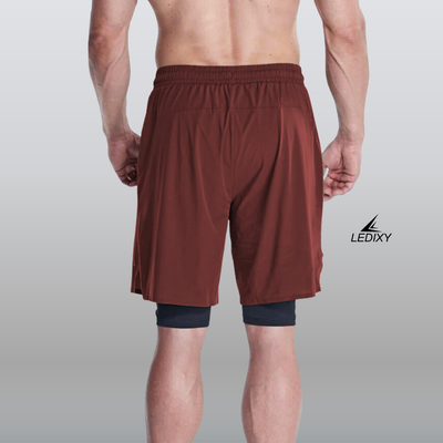 9" Inseam 2in1 Shorts for Men BSS04_img_3