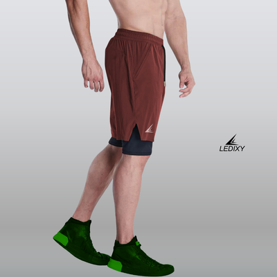 9" Inseam 2in1 Shorts for Men BSS04_img_4