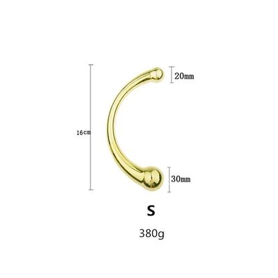 Double Ended Stainless Steel G Spot Wand Prostate Massage Stick Penis P-Spot Stimulator Anal Dildo Plug Sex Toys for Men Women_img_2