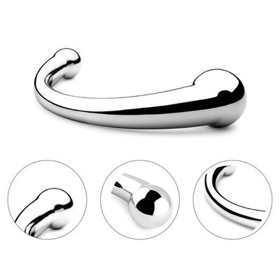 Double Ended Stainless Steel G Spot Wand Prostate Massage Stick Penis P-Spot Stimulator Anal Dildo Plug Sex Toys for Men Women_img_5