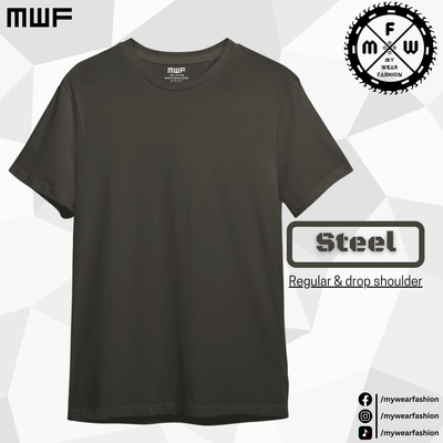Steel Colour Premium Solid T-Shirt || Tees ||_img_0