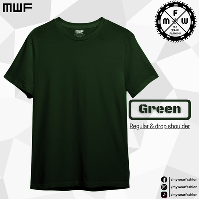 Green Colour Premium Solid T-Shirt || Tees ||_img_0