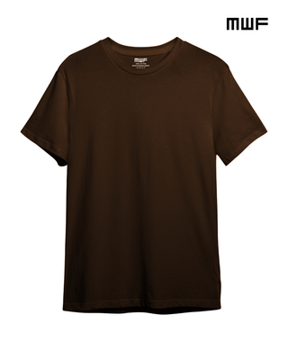 Coffee Colour Premium Solid T-Shirt || Tees ||_img_1