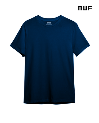 Navy Colour Premium Solid T-Shirt || Tees ||_img_1