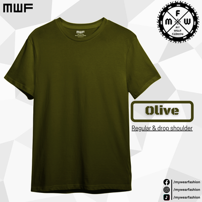 Olive Colour Premium Solid T-Shirt || Tees ||_img_0