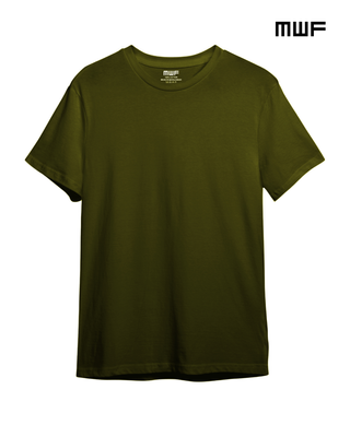Olive Colour Premium Solid T-Shirt || Tees ||_img_1