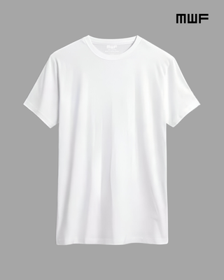 White Colour Premium Solid T-Shirt || Tees ||_img_1