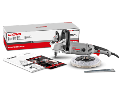 CROWN 7" Professional Polisher, 1300W, 180mm, Angle Polisher, Car Polisher; CT13302_img_2