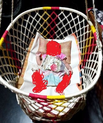 বাচ্চাদের সুতার তৈরি  দোলনা- Dolna Baby Cardel Mixed Jute Up To 30Kg For Children'S_img_1