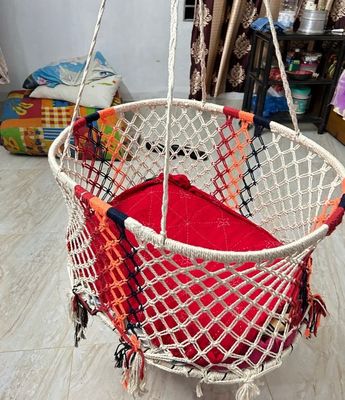 বাচ্চাদের সুতার তৈরি  দোলনা- Dolna Baby Cardel Mixed Jute Up To 30Kg For Children'S_img_2