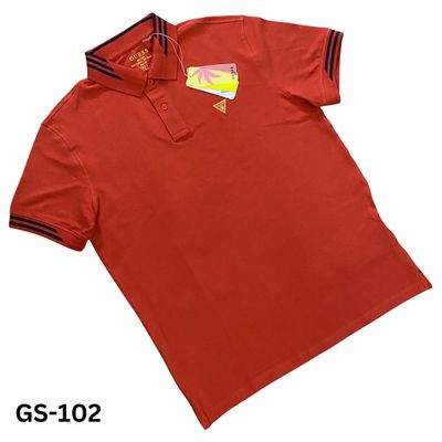 Guess Orange Red Polo T-shirt_img_1