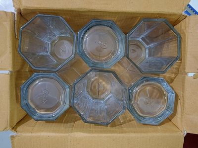 8 Corner Design Water Glass Set - Drink In Style 6-Piece Set - Transparent Glassware - 325Ml-35_img_2