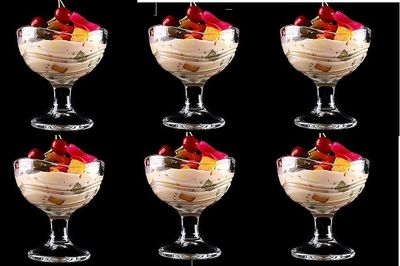 Crystal Glass Firni Set/Bati Set/Firni Bati Set-6 Pcs set -N007 Bati_img_1