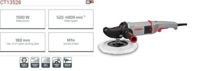 CROWN 7" Professional Polisher, 1500W, 180mm, Angle Polisher, Car Polisher; CT13528_img_2