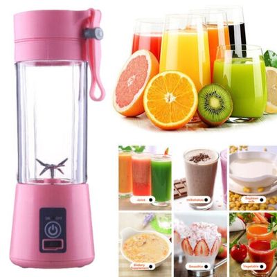 Portable Blender, Personal Mini Bottle Travel Electric Smoothie Blender Maker Fruit Juicer Cup, with 13oz Bottles_img_8