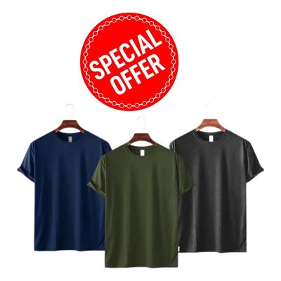 Men's Black T-shirt 3 Combo