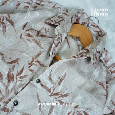 Sahara Leaf - Full Sleeve Party Wear Print Shirt_img_0