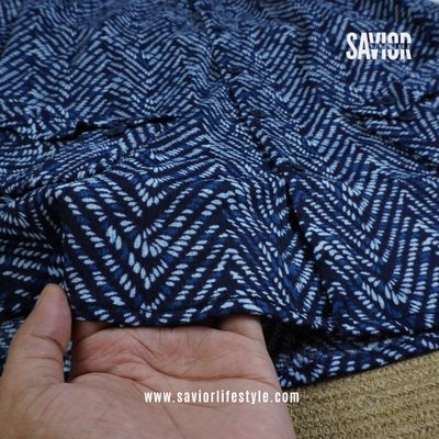 Navy Nexus - Full Sleeve Party Wear Print Shirt_img_1
