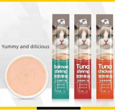 Cat treat Peien 1 pis cat food, chicken, Tuna, Salmon flavor, Kaate Cat Wet treaty snacks food_img_0