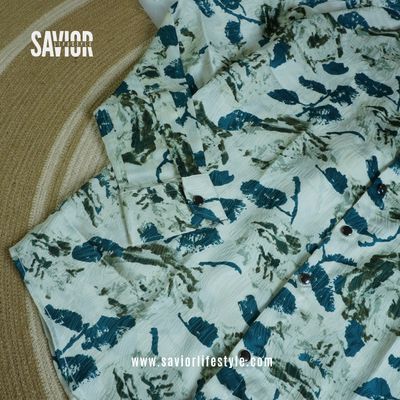 Aqua Forest - Full Sleeve Party Wear Print Shirt_img_2