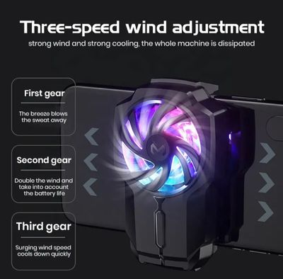 RGB Cool Lights Cell Phone Heat Sinks Mobile Phone Cooler (Rechargeable)_img_1