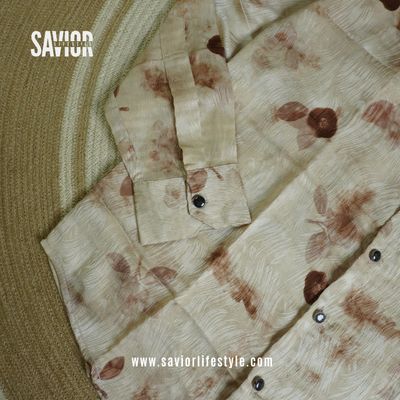 Golden Bloom - Full Sleeve Party Wear Print Shirt_img_2