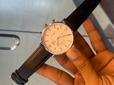 DW White Dial Black Belt_img_0