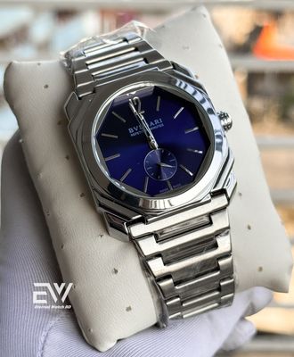 BVLGARI SILVER CHAIN BLUE DIAL_img_0