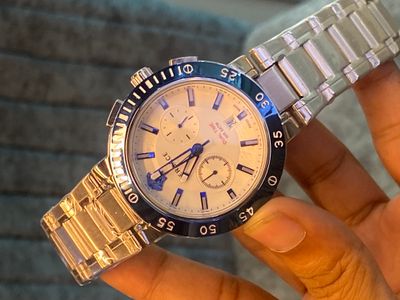 Versace White Dial Blue Bezel_img_0