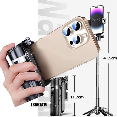 Foldable portable tripod mini selfie stick_img_4
