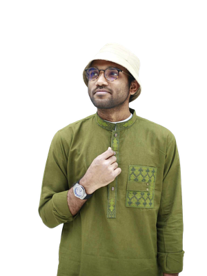 Imported Cotton Fabric Classic Panjabi_img_0