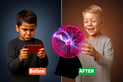 Globe Shape Magic Plasma Ball Light-5 Inch_img_0