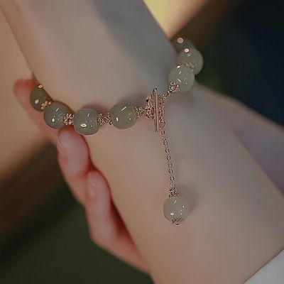 Lover special gift, Glass Jade Bead Bracelet_img_4