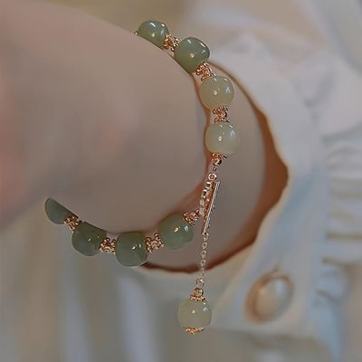 Lover special gift, Glass Jade Bead Bracelet_img_5