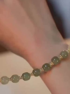 Lover special gift, Glass Jade Bead Bracelet_img_10