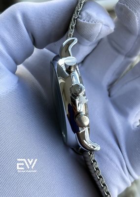 ARMANI GLOSSY MASH CHAIN  BLUE DIAL_img_2