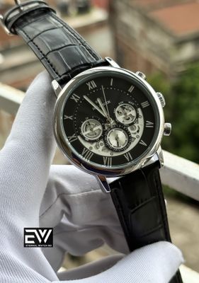 HILFIGER BLACK BELT BLACK DIAL SILVER CASE_img_0
