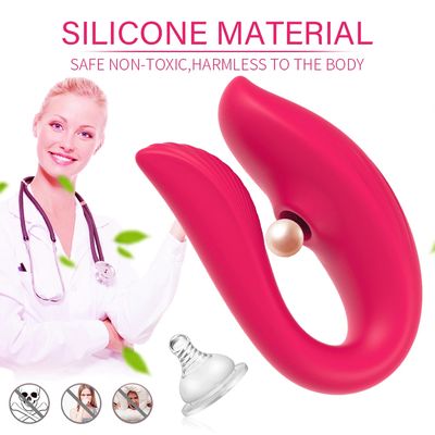 Wireless Remote Sucking Vibrator Wearable U Shaped Dildo Oral Sex Clit Massager Dual Stimulation Adult Couple Sex Toys for Women_img_2