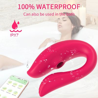 Wireless Remote Sucking Vibrator Wearable U Shaped Dildo Oral Sex Clit Massager Dual Stimulation Adult Couple Sex Toys for Women_img_1