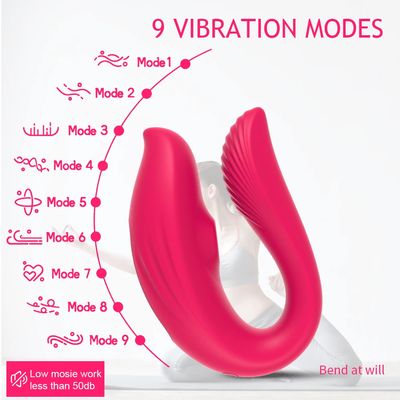 Wireless Remote Sucking Vibrator Wearable U Shaped Dildo Oral Sex Clit Massager Dual Stimulation Adult Couple Sex Toys for Women_img_5