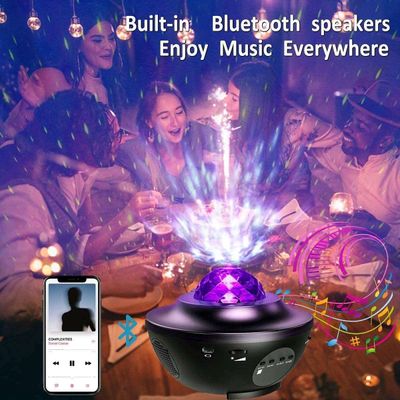 AmazedON Galaxy Projector LED Night Light with Bluetooth Speaker | Smart Star Projector – Black_img_0