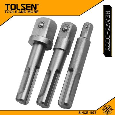 Tolsen 3Pcs SDS-PLUS Adaptor Set 10mm (1/4 , 3/8 , 1/2) Model:77865_img_1
