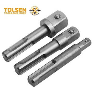 Tolsen 3Pcs SDS-PLUS Adaptor Set 10mm (1/4 , 3/8 , 1/2) Model:77865_img_2