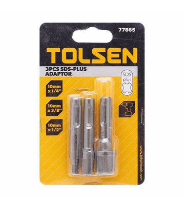 Tolsen 3Pcs SDS-PLUS Adaptor Set 10mm (1/4 , 3/8 , 1/2) Model:77865_img_5