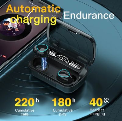 M10 TWS LED Digital Display BT 5.3 Earbud Sports Music True Game Wireless Earphones_img_5