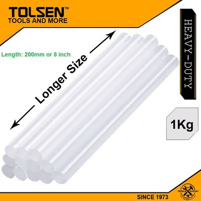 Tolsen Hot Melt Glue Stick Set 11.2x200mm, 1 Kg (50-51Pcs) Model: 79111_img_0