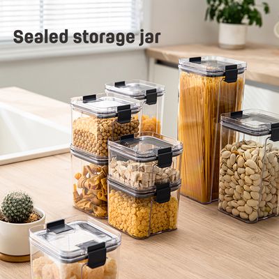 BPA-Free Clear Plastic Stackable Storage Containers with for Kitchen Pantry and Refrigerator Organization, Pasta, Flour_img_10