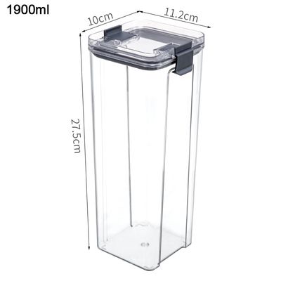 BPA-Free Clear Plastic Stackable Storage Containers with for Kitchen Pantry and Refrigerator Organization, Pasta, Flour_img_17