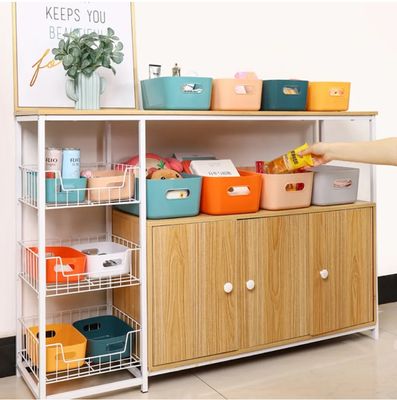 Plastic Baskets for Bathroom, Kitchen and Office Storage - Sleek Modern Design Box for Home Storage and Organisation_img_3